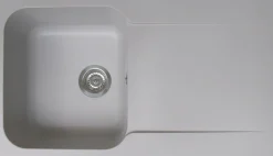 Keukenbladen & Spoelbakken|Brico Essebagno Spoelbak Lisse Grijs 1 Bak 86X50Cm