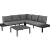Brico Exotan Loungeset Incl. Kussens - Aluminium - Grijs - 63X245X245- Loungesets