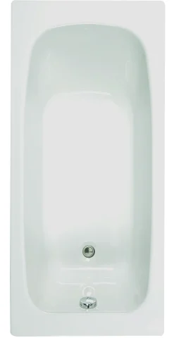 Baden|Brico Flavis Plaatsbesparend Rechthoekig Bad - 140 X 70 X 55-58 Cm - Toplax®