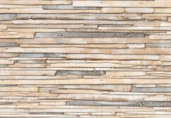 Brico Fotobehang 'White Washed Wood Papier' 254 X 368 Cm- Fotobehang