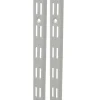 Brico F-Railset Dubbel Wit 200Cm- Plankendragers