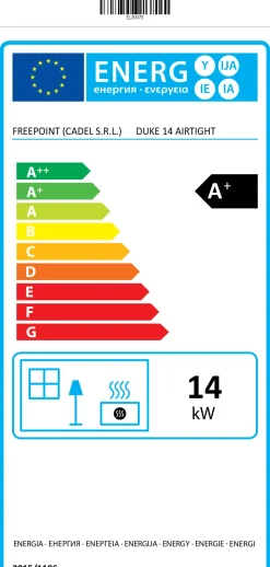 Brico Freepoint Pelletkachel Duke 14Kw