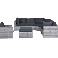 Brico Garden Impressions Carlo Loungeset 5-Delig Xl - Licht Grijs- Loungesets