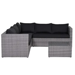 Brico Garden Impressions Lyon Loungeset 4-Delig - Reflex Black- Loungesets
