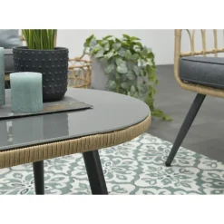 Brico Garden Impressions Tarulo Loungeset 4-Delig - Donker Grijs- Loungesets