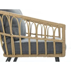 Brico Garden Impressions Tarulo Loungeset 4-Delig - Donker Grijs- Loungesets