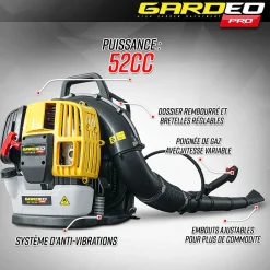 Bladblazers|Brico Gardeo Pro - Thermische Rugblazer 52Cc - 281Km/H