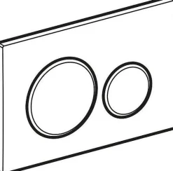 Bedieningspanelen|Brico Geberit Bedieningspaneel Sigma 20 Voor Up320, Up720, Up300 En Up700 Inbouwreservoirs| Zwart/Mat