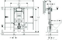 Inbouwreservoirs|Brico Geberit Inbouwreservoir Duofix Basic Up100 3/6L 112X50X12Cm
