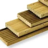 Tuinhout|Brico Geprofileerde Tuinplank Vuren Bruin 1,9X14X240Cm