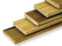 Tuinhout|Brico Geprofileerde Tuinplank Vuren Bruin 1,9X14X240Cm