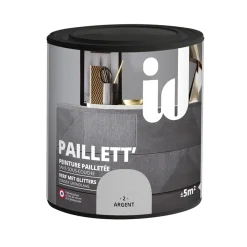 Brico Glitterverf Paillett' 500Ml Zilver- Decoratieve Verf