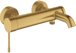 Badkranen|Brico Grohe Bad- En Douchemengkraan Essence Geborsteld Goud/Cool Sunrise