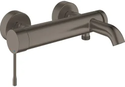 Badkranen|Brico Grohe Bad- En Douchemengkraan Essence Geborsteld Donkergrijs/Hard Graphite