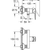 Douchekranen|Brico Grohe Douchemengkraan Start Edge Chroom