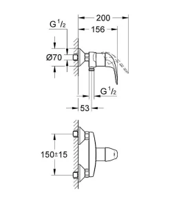 Douchekranen|Brico Grohe Douchemengkraan Swift Chroom