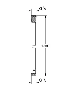 Doucheslangen|Brico Grohe Doucheslang Vitalioflex Trend 175Cm Chroom