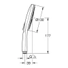 Douchekop|Brico Grohe Handdouche Rainshower Smartactive O130Mm Supersteel
