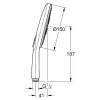 Douchekop|Brico Grohe Handdouche Vitalio Smartactive 150Mm Met 3 Stralen Chroom