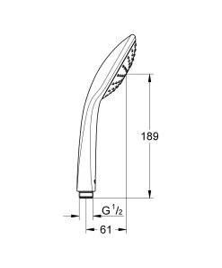 Douchekop|Brico Grohe Handdouche Vitalio Joy 110Mm 1 Straal Chroom