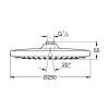 Douchekop|Brico Grohe Hoofddouche Vitalio Start O250Mm 1 Straal Chroom