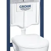 Inbouwtoiletten|Brico Grohe Inbouwreservoir Set Serel Wit | Soft-Close Toiletzitting