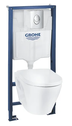 Inbouwtoiletten|Brico Grohe Inbouwreservoir Set Serel | Soft-Close Toiletzitting | Randloos Toiletpot