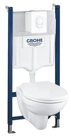 Inbouwtoiletten|Brico Grohe Inbouwreservoir Set Solido I Soft-Close Toiletzitting