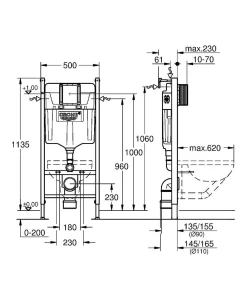 Inbouwreservoirs|Brico Grohe Inbouwreservoir Solido 113Cm