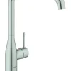 Keukenkranen|Brico Grohe Keukenmengkraan Essence Supersteel Mat
