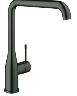 Keukenkranen|Brico Grohe Keukenmengkraan Essence Hard Graphite Zwart Geborsteld