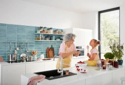 Keukenkranen|Brico Grohe Quickfix Start Keukenmengkraan Met Uittrekbare Handdouche Chroom