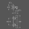 Douchekranen|Brico Grohe Thermostatische Douchemengkraan Grohterm 1000 Cosmopolitan M Supersteel