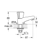 Fonteinkranen|Brico Grohe Toiletkraan Costa Chroom