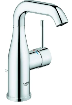 Wastafelkranen|Brico Grohe Wastafelkraan Essence M-Size Chroom Glanzend