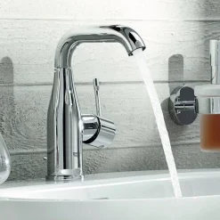 Wastafelkranen|Brico Grohe Wastafelkraan Essence M-Size Chroom Glanzend