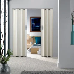 Brico Grosfillex Vouwdeur 'Axia' Pvc Wit 205X84Cm- Schuifdeuren