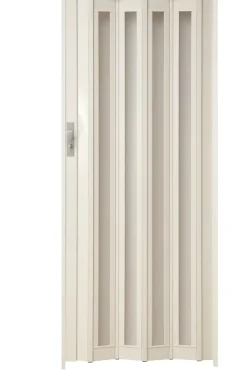 Brico Grosfillex Vouwdeur Glasen 'Larya' Pvc Wit 205X84Cm- Schuifdeuren