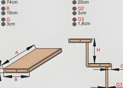 Brico Handystairs Open Kwartslagtrap 