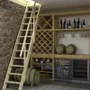 Brico Handystairs Steektrap "Fichte" - 55Cm Breed - Hoogte 286Cm - 12 Treden Van Grenen - Met Leuning- Zoldertrappen
