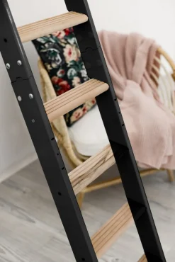Brico Handystairs Uitschuifbare Steektrap Max6 - H=152 Cm - Grenenhout - Zwart- Zoldertrappen