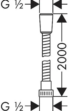 Doucheslangen|Brico Hansgrohe Doucheslang Metaflex Pvc Chroom 200Cm