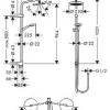 Douchesets|Brico Hansgrohe Regendoucheset Myselect S Reno Zonder Kraan Chroom