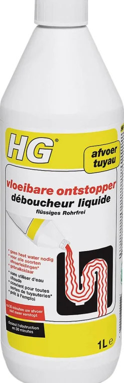Schoonmaakmiddelen|Brico Hg Vloeibare Ontstopper 1L