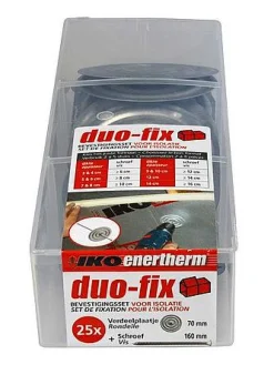 Wandisolatie|Brico Iko Isolatiebevestigingsset Duo-Fix 16Cm