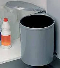 Keukenkasten|Brico Inbouwvuilnisbak Keuken Modulo 13L Grijs