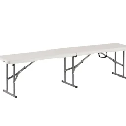 Brico Inklapbare Bank - Kunststof - 183X28X43 Cm - Campingbank- Tuinbanken
