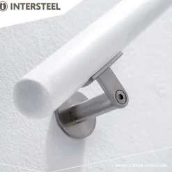 Brico Intersteel Leuninghouder Zwaar Met Hol Zadel Rvs Geborsteld- Trapleuningen