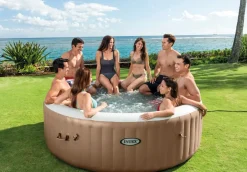 Brico Intex Bubbelbad Purespa Bubble Sahara 28412 8Personen 1339L O236X71Cm- Spa En Jacuzzi