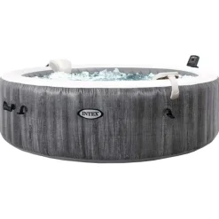 Brico Intex Bubbelbad Purespa Bubble Greywood 4 Personen O196X71Cm- Spa En Jacuzzi